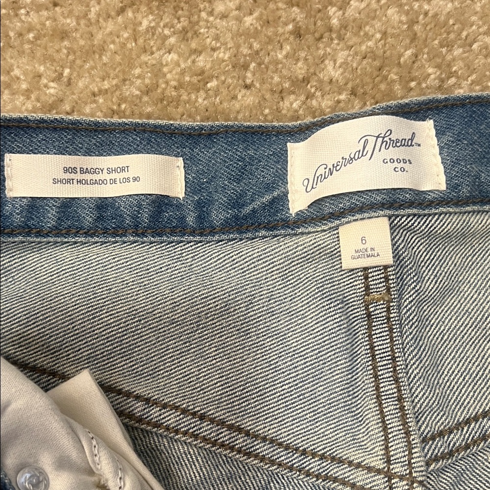 Universal Thread Light Blue Distressed Jean Shorts - Picture 5 of 5